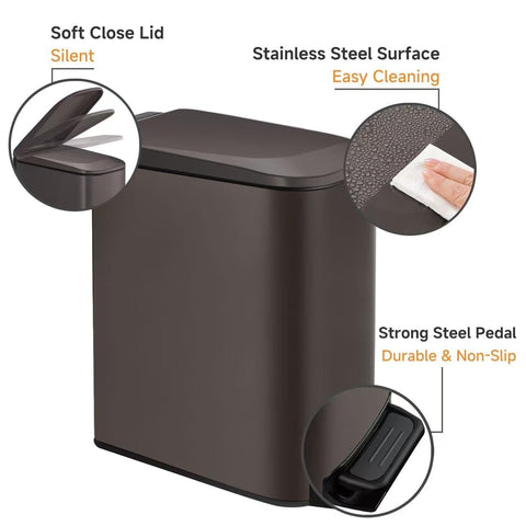 TIPGO Slim odor-seal feature helps contain smells and keep spaces fresh.
