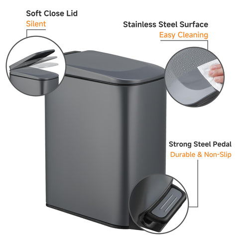 TIPGO stainless steel body offers durable, easy-to-clean finish