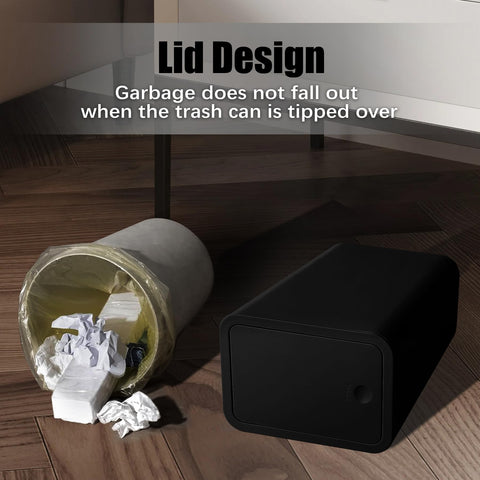 TIPGO lightweight, durable plastic trash can for daily use