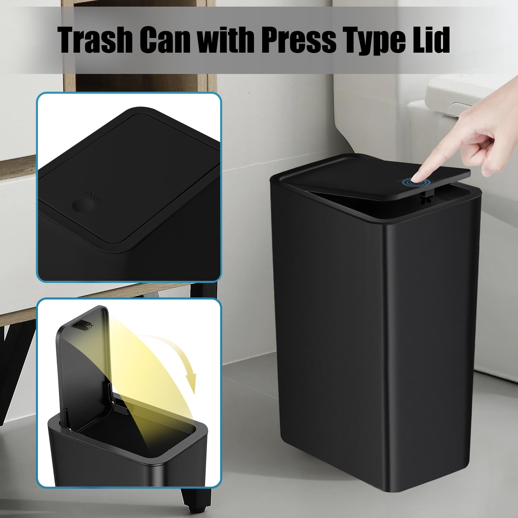 TIPGO odor-seal lid helps reduce smells in small rooms