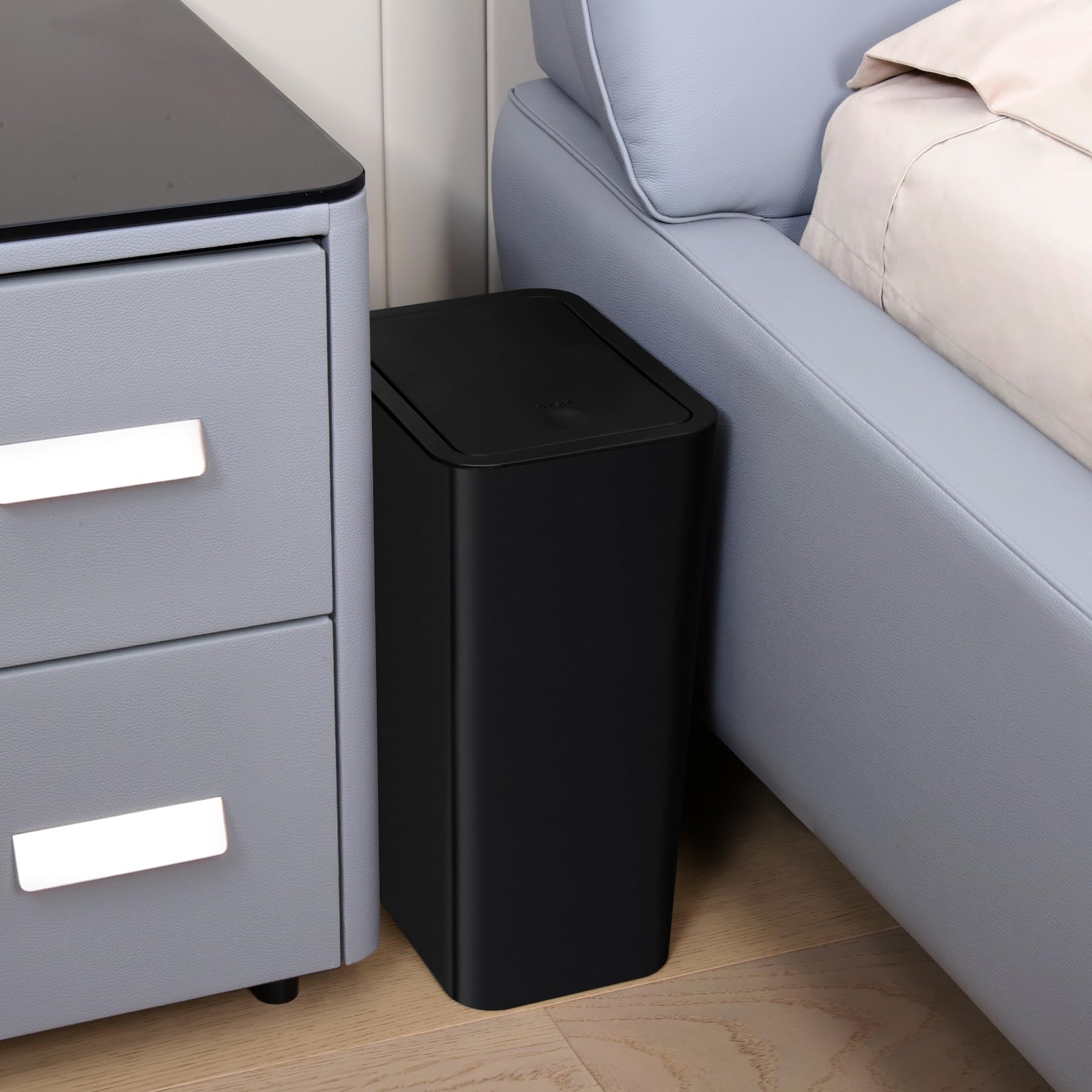 TIPGO trash bin removable lid for easy cleaning and bag changes