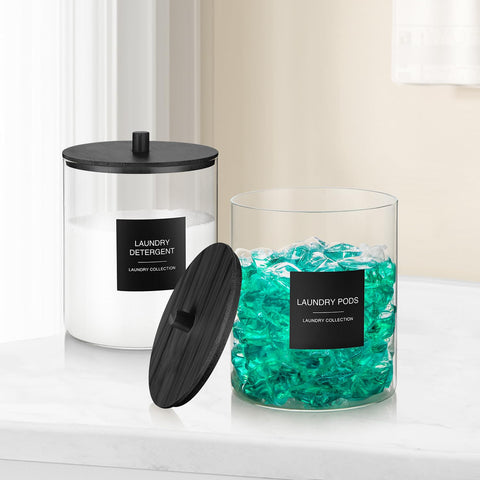 TIPGO two-pack laundry storage keeps the area neat and inviting