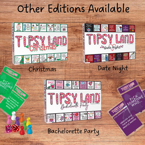 TIPSY LAND Original Edition game night action captures lively entertainment.