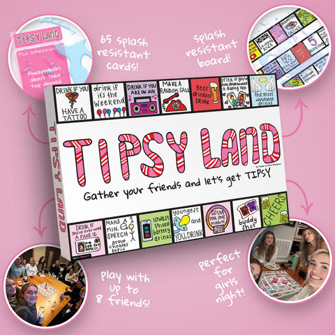 TIPSY LAND Original Edition party scene shows energetic group fun.