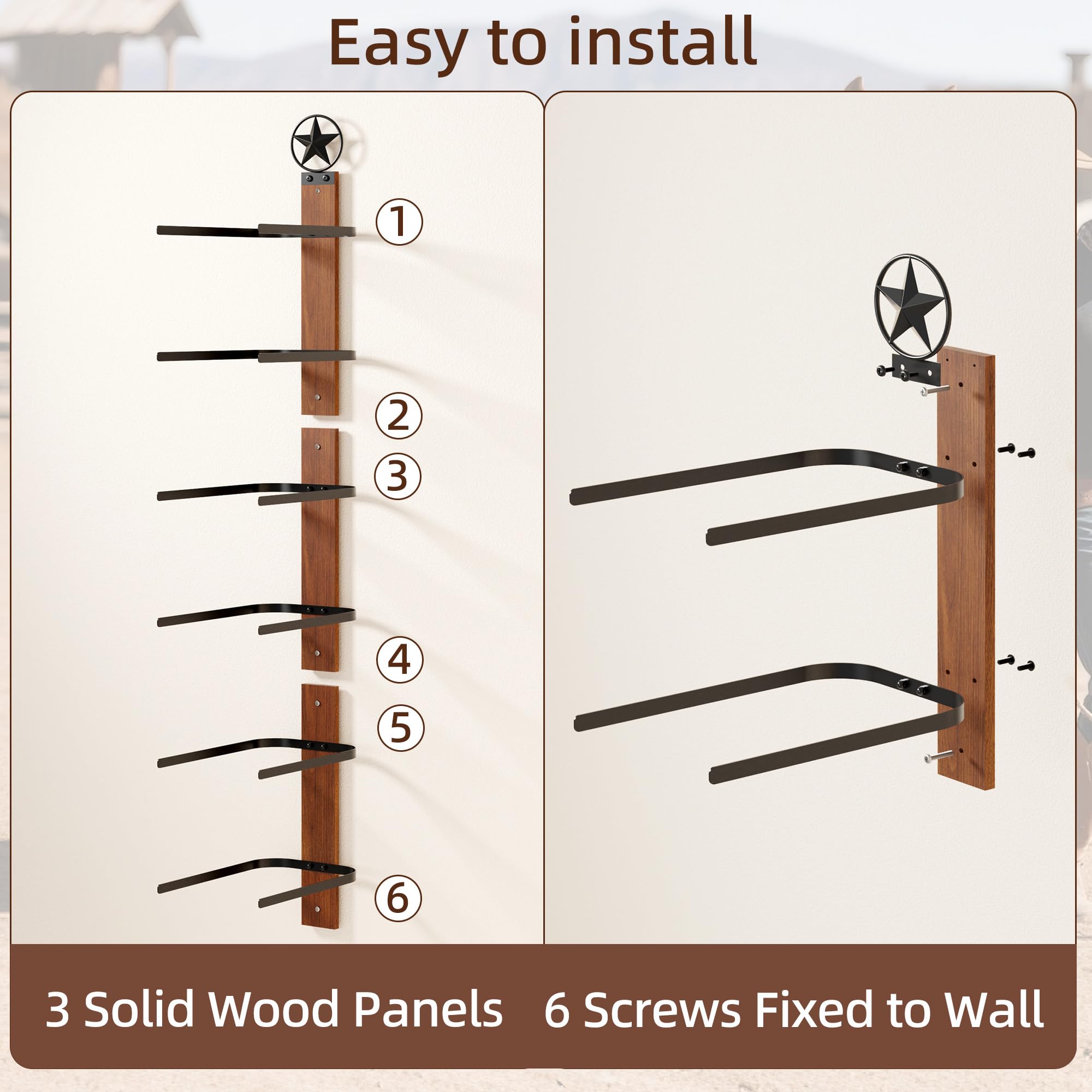 TIPSYTREE solid wood and anti-rust steel construction for durable display.