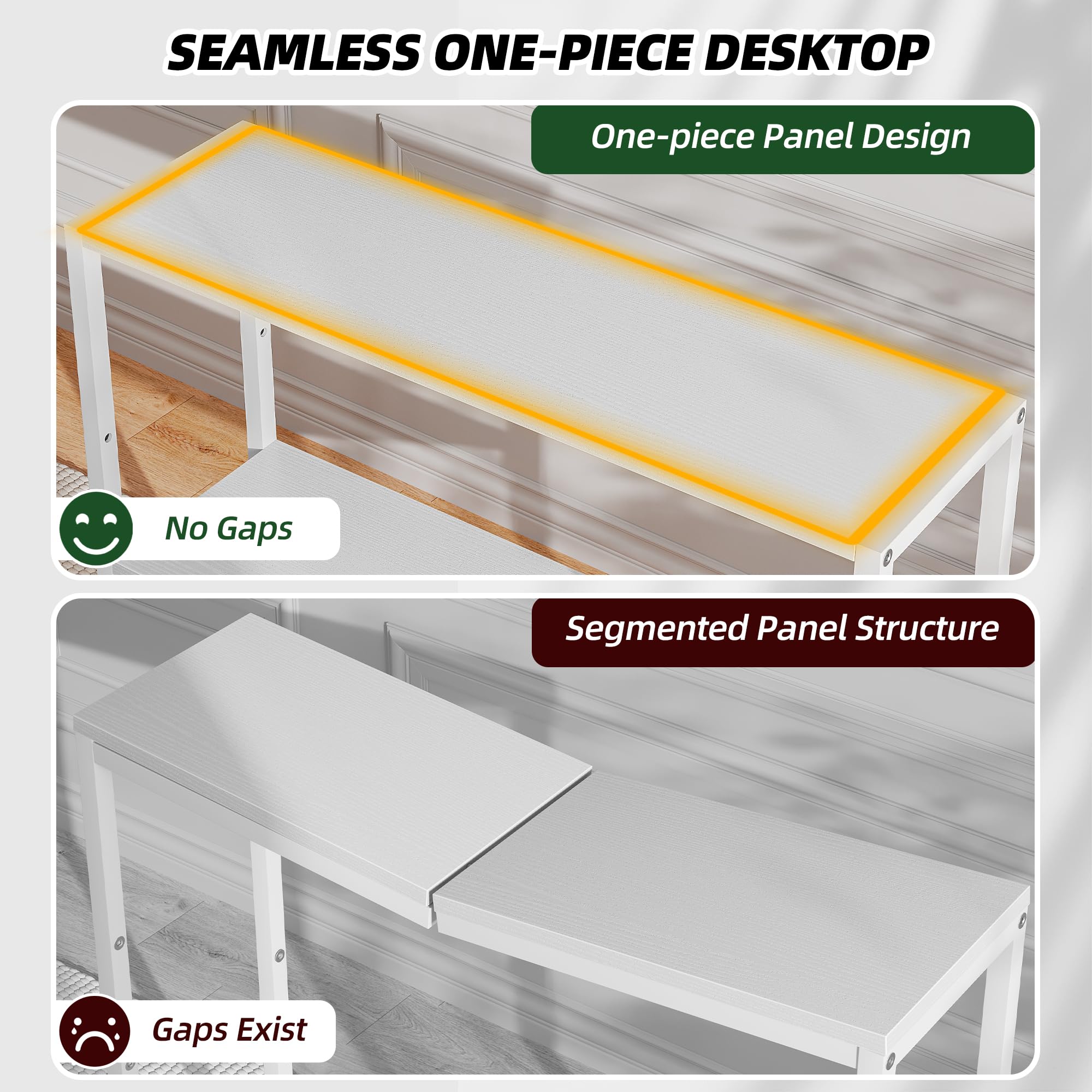 TIQLAB entryway table dimensions 29.5 by 9.5 inches in hallway