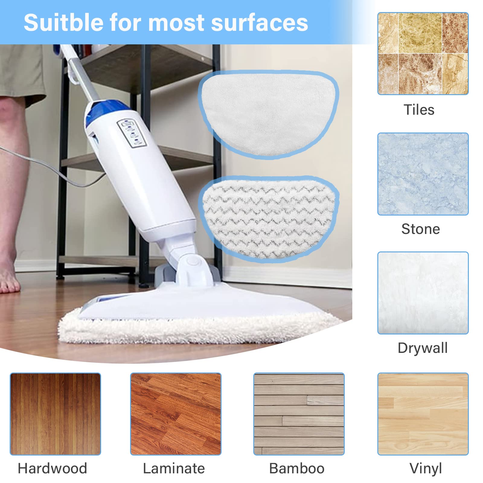 Tivcroxs 12-pack includes daily cleaning and heavy-duty scrubbing pads