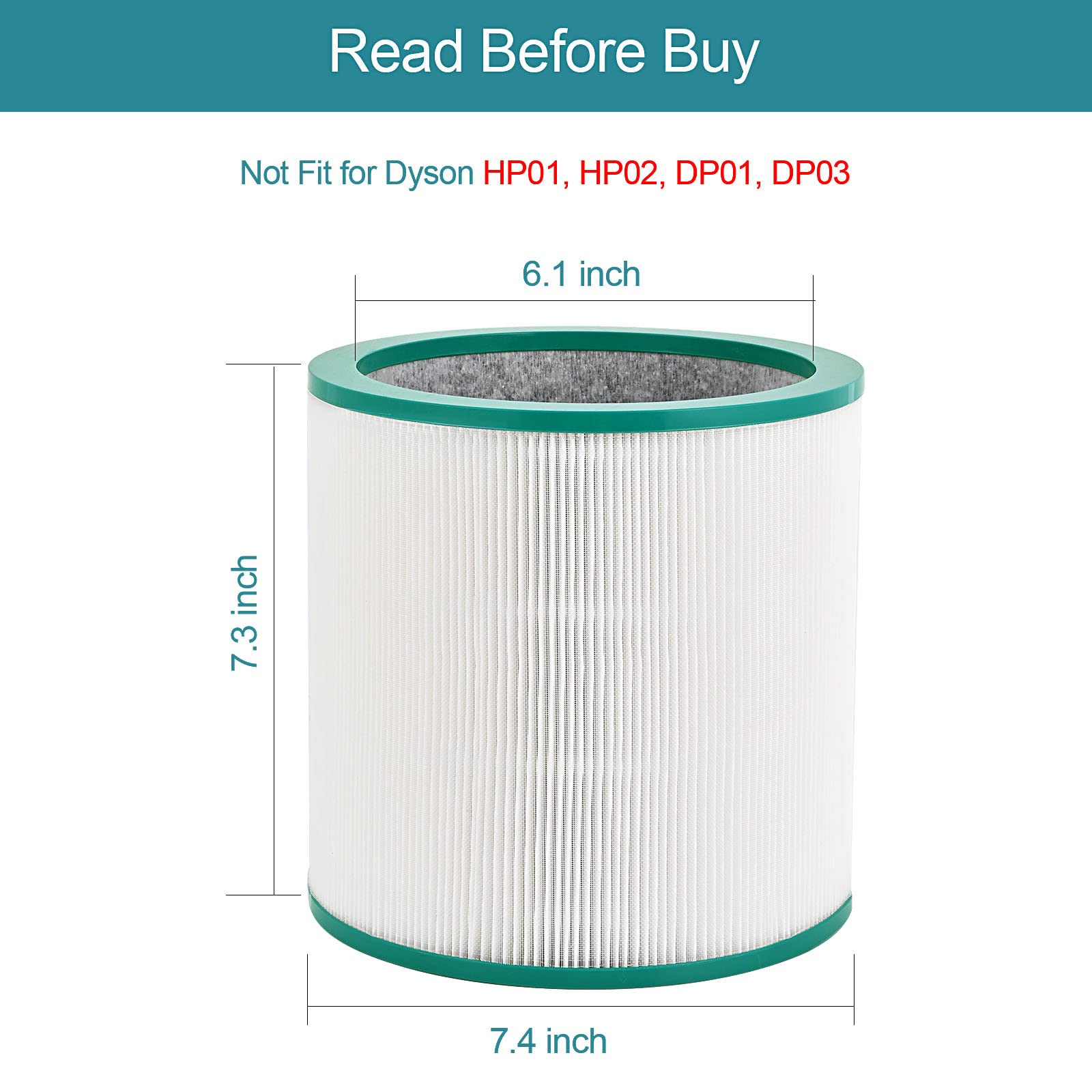Tivcroxs Dyson TP01-TP03-AM11-BP01 compatibility diagram for purifiers