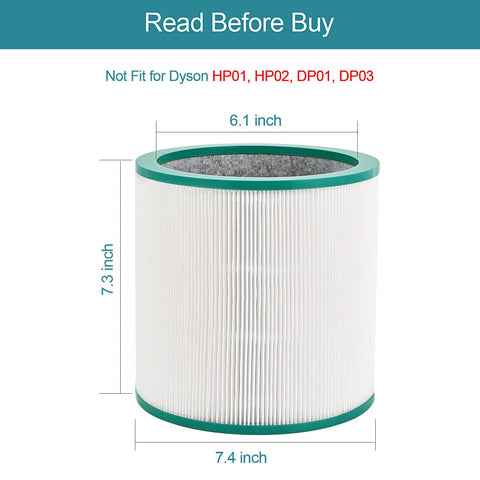 Tivcroxs Dyson TP01-TP03-AM11-BP01 compatibility diagram for purifiers