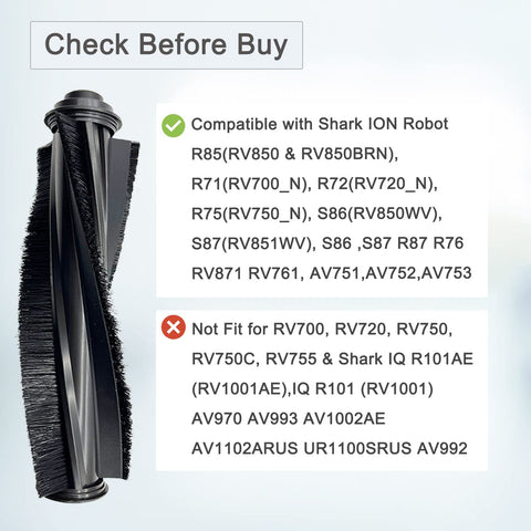 Tivcroxs main brushes for Shark AV751 ensure effective debris pickup.
