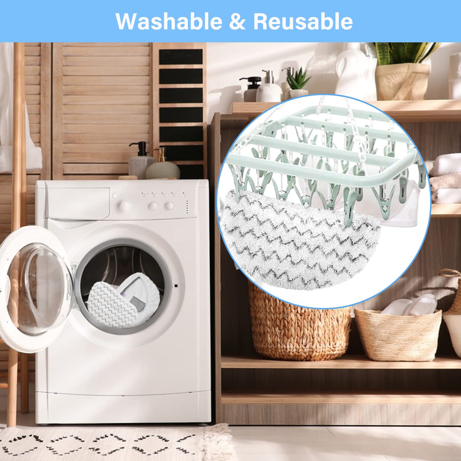 Tivcroxs pad design enhances steam mop performance on grime