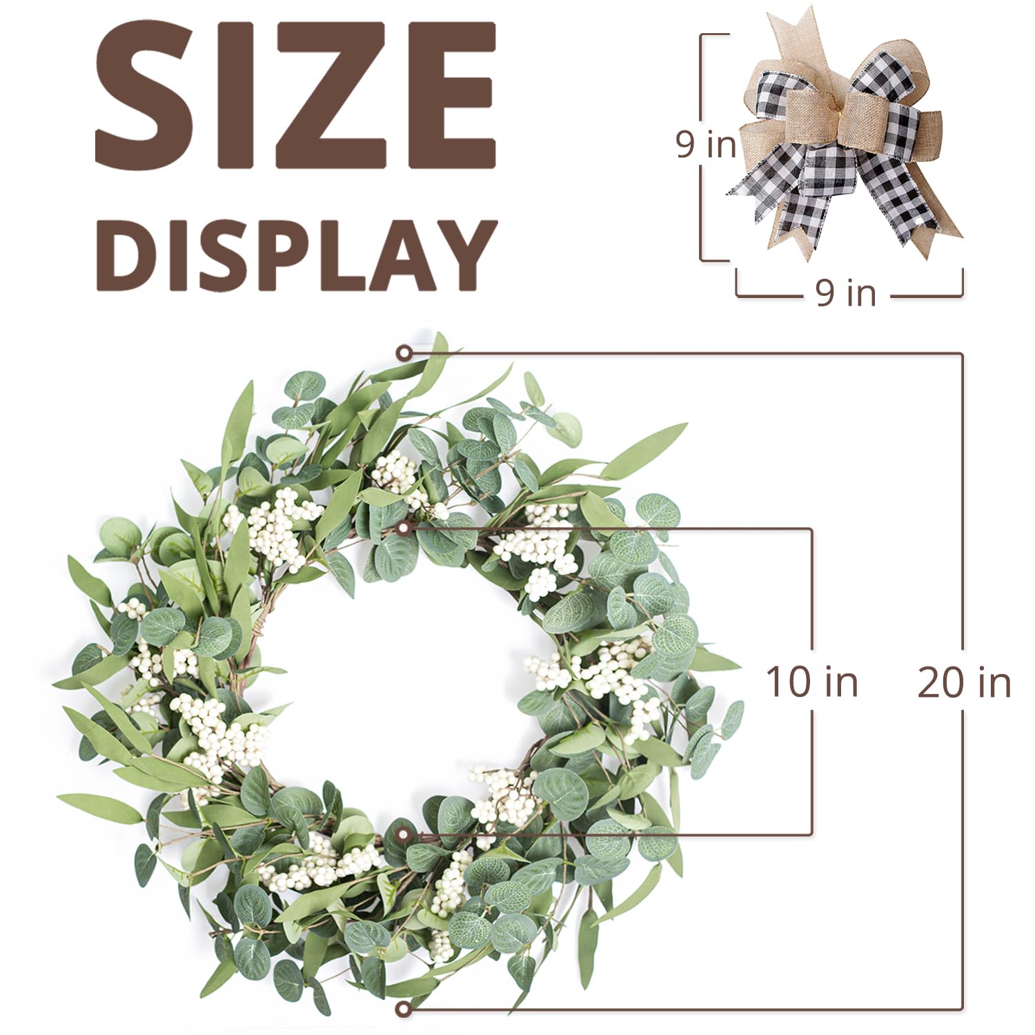 TIVMIK wreath on porch decor creates a welcoming entry
