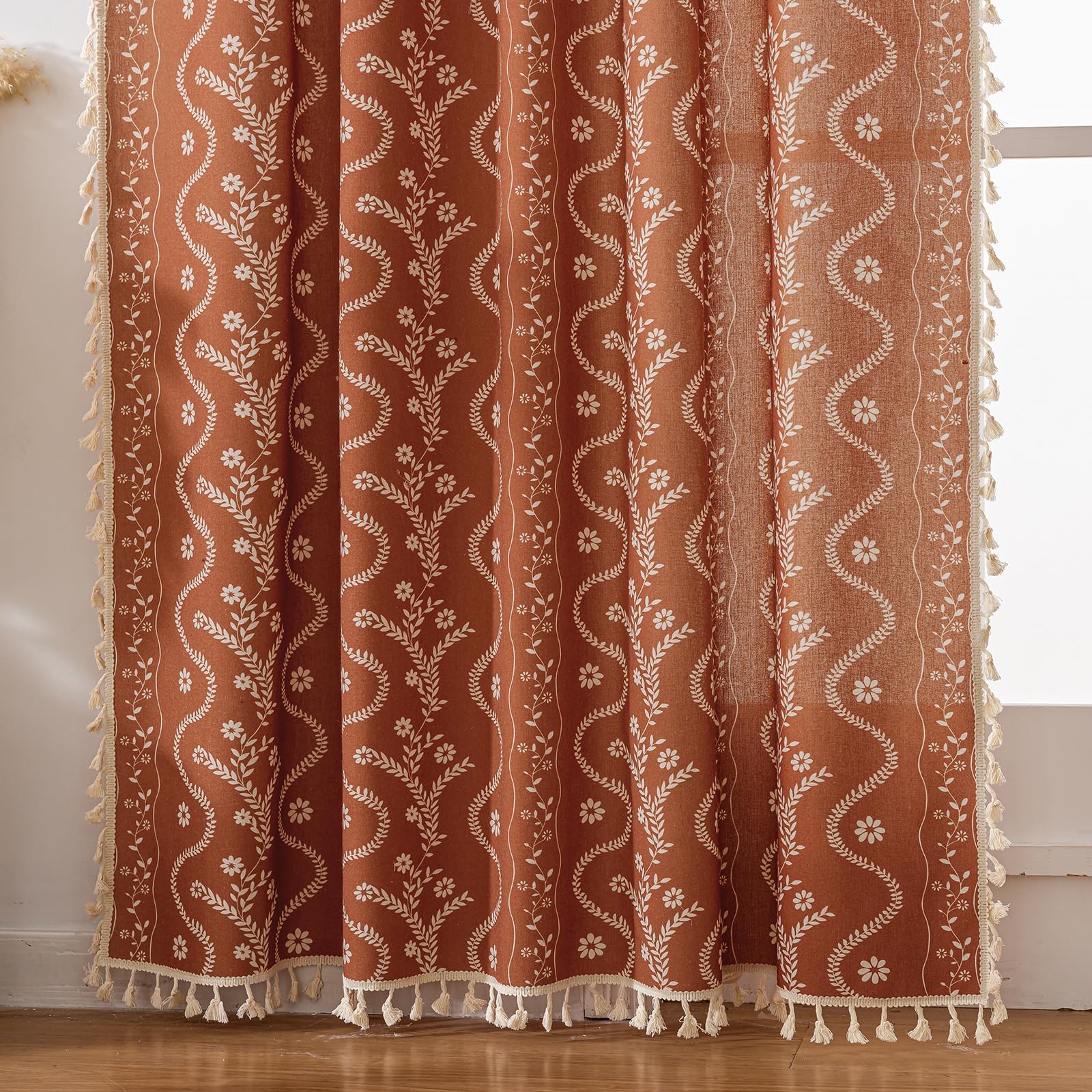 TIVNICO vintage tassel details add decorative flair to any space.