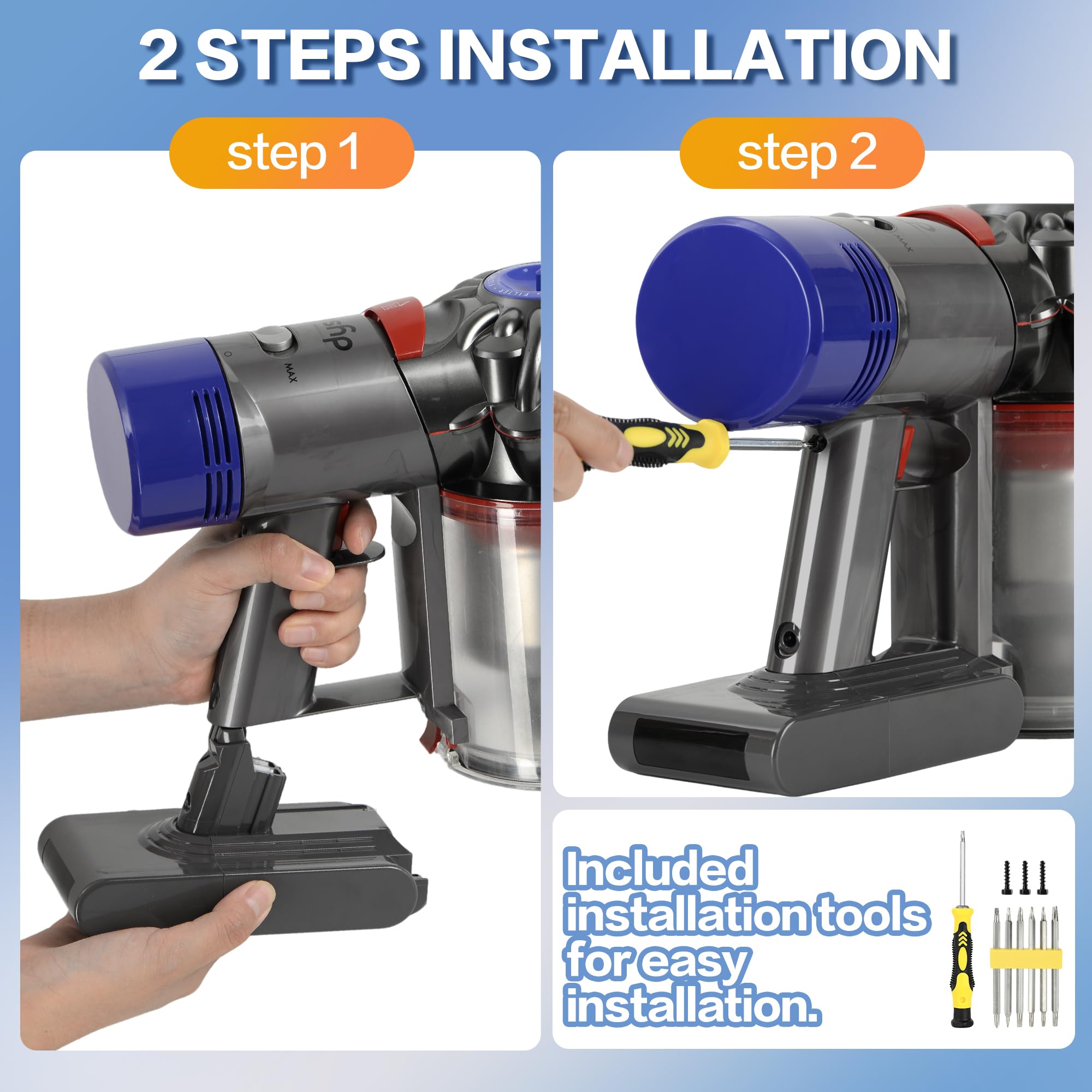 TIXWOGH includes 3 filters and 3 screws for complete setup