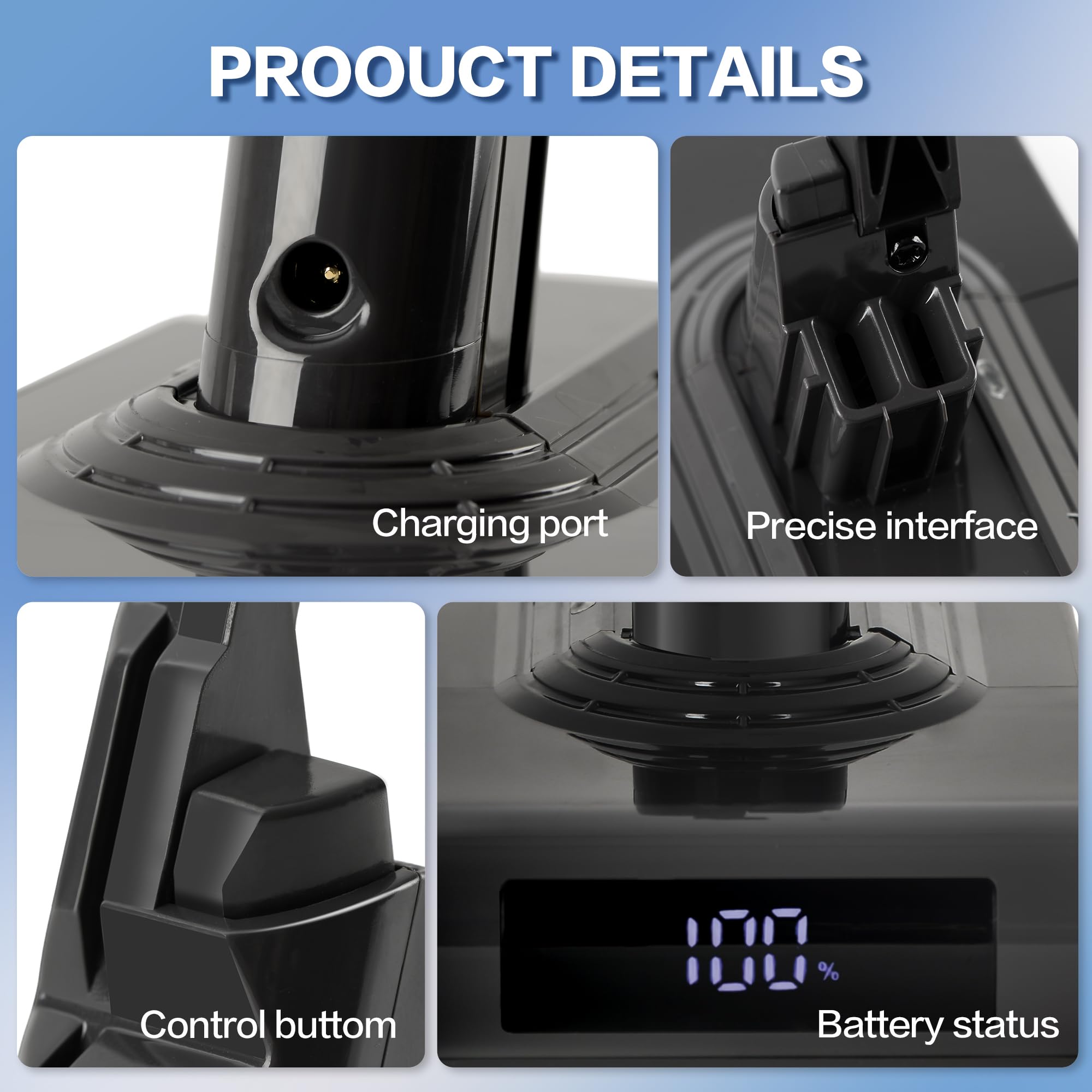 TIXWOGH safety protections for overcharge and overheat on V8 battery