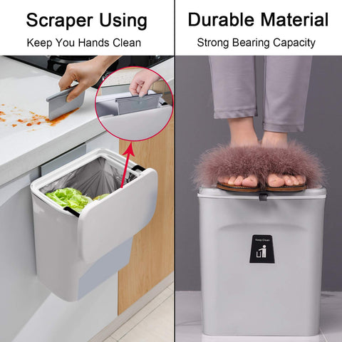 Tiyafuro durable ABS plastic bin resists wear during daily use.