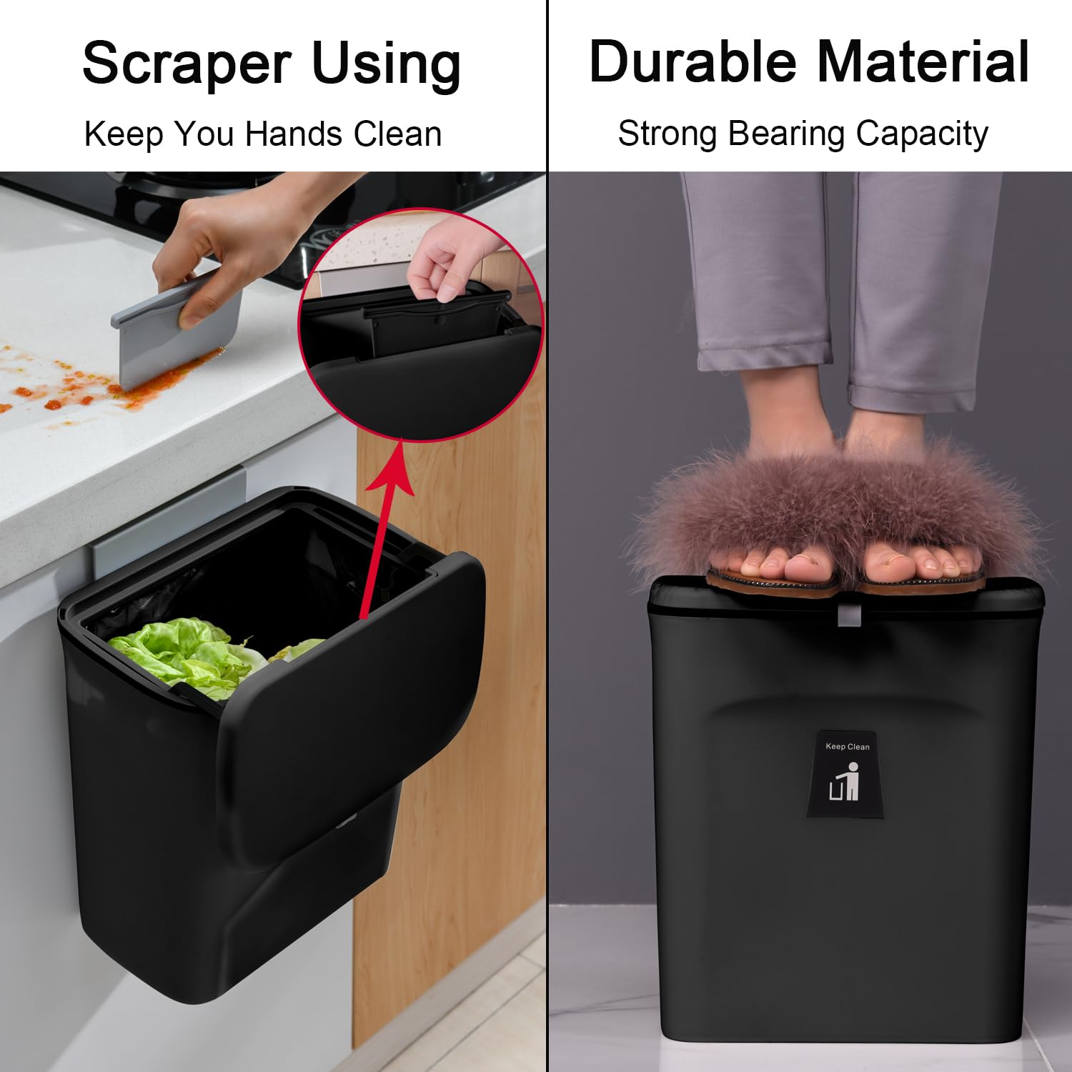 Tiyafuro wide-application bin suitable for kitchen, bathroom, RV and more.