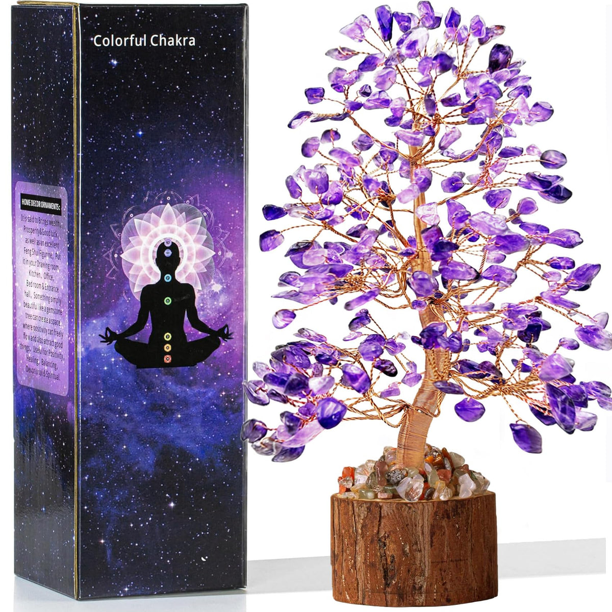 Tizzomx amethyst leaves shimmer to calm and beautify the space.