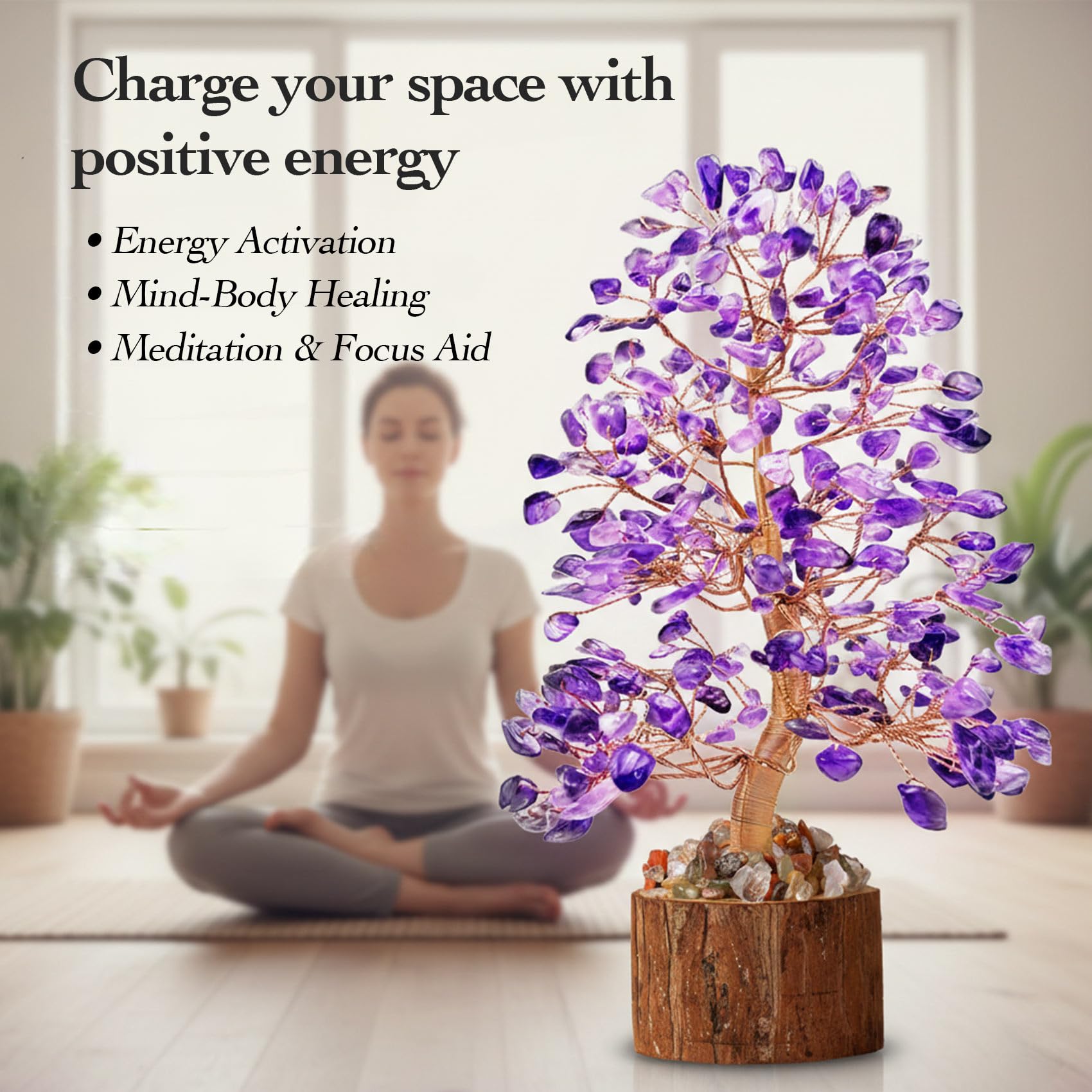 Tizzomx amethyst crystal tree makes a thoughtful birthday or sister gift.