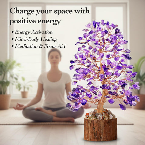 Tizzomx amethyst crystal tree makes a thoughtful birthday or sister gift.