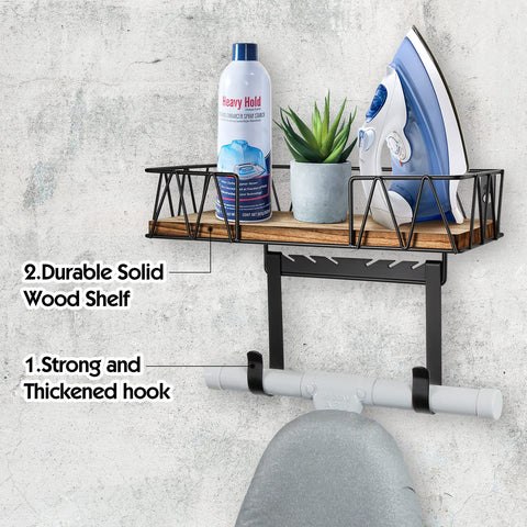 TJ.MOREE basket and hooks cradle iron and board securely, keeping essentials neatly stored and ready.