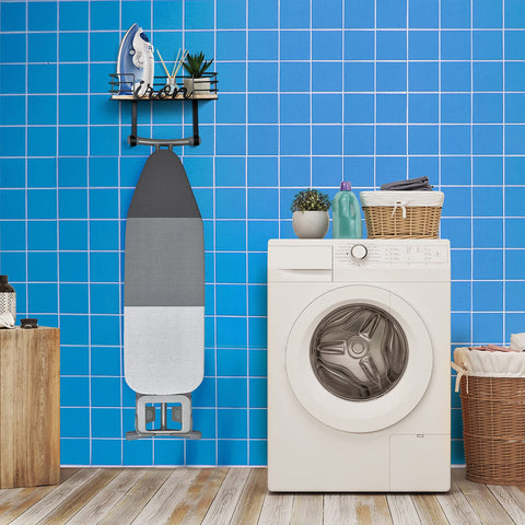 TJ.MOREE hanger wall mount detachable hooks enable flexible ironing board hanging.