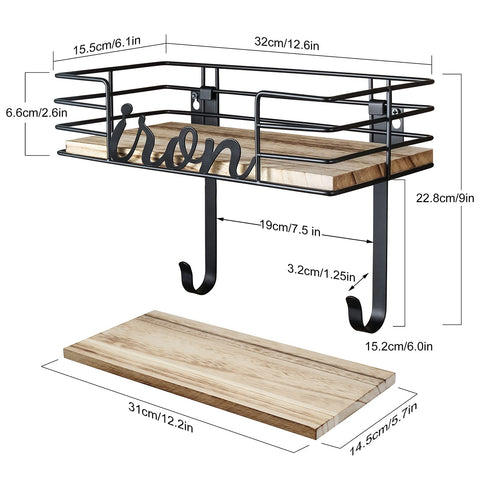 TJ.MOREE hanger wall mount sturdy metal construction supports up to 30 lbs.