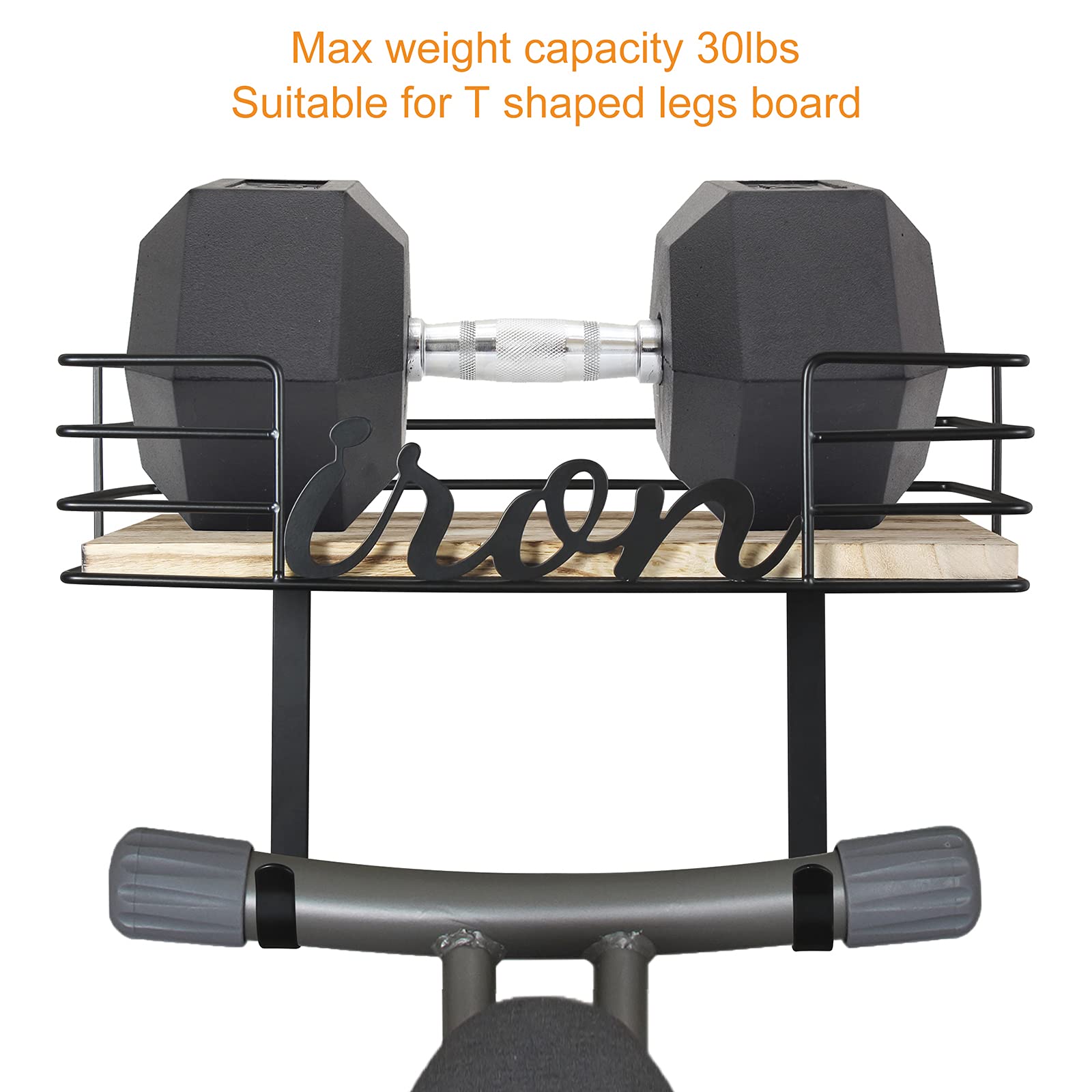 TJ.MOREE hanger wall mount wooden base detail adds rustic-modern style.