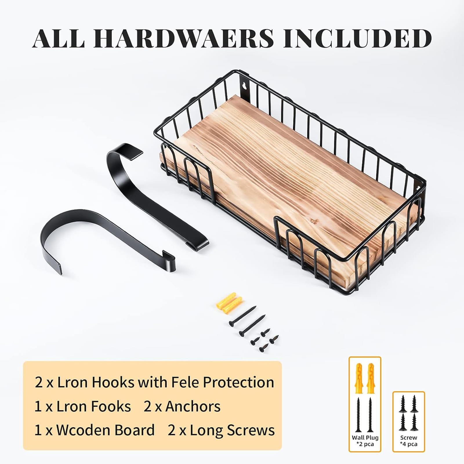 TJ.MOREE rustic-modern design combines wood and metal for stylish organization