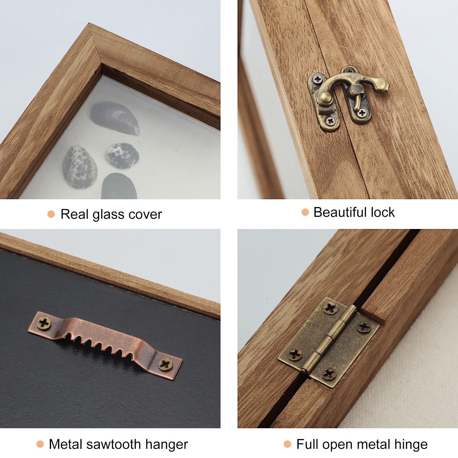 TJ.MOREE Shadow Box wall mounting hooks ready for wall display