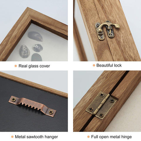 TJ.MOREE Shadow Box wall mounting hooks ready for wall display