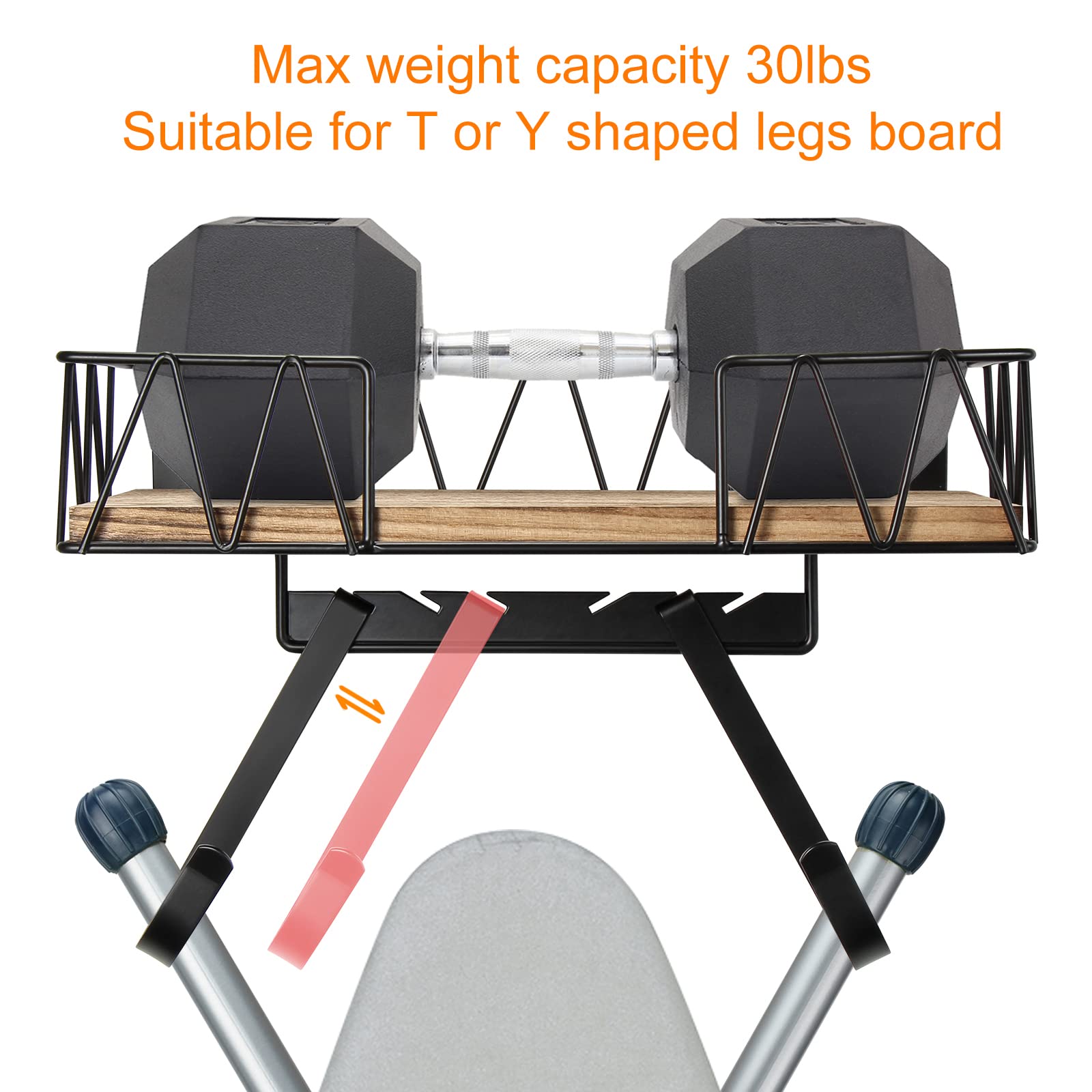 TJ.MOREE compact basket stores up to 30lbs, keeping gear organized.