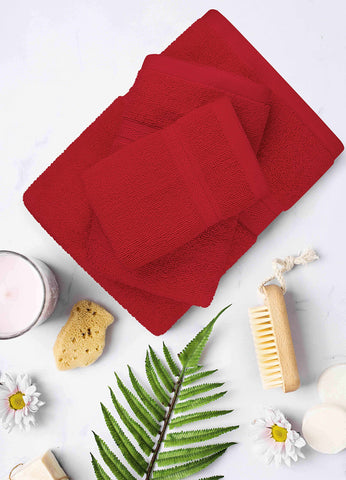 T&L burgundy washcloths close-up showing premium cotton and gentle texture.