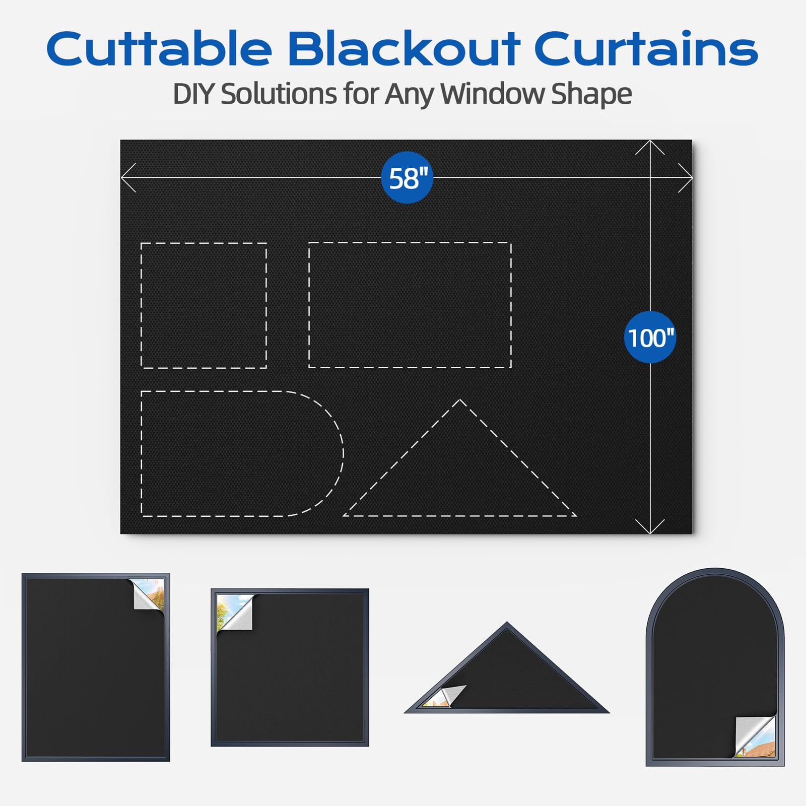 Tlany blackout curtains for bay windows offer precise shade control.