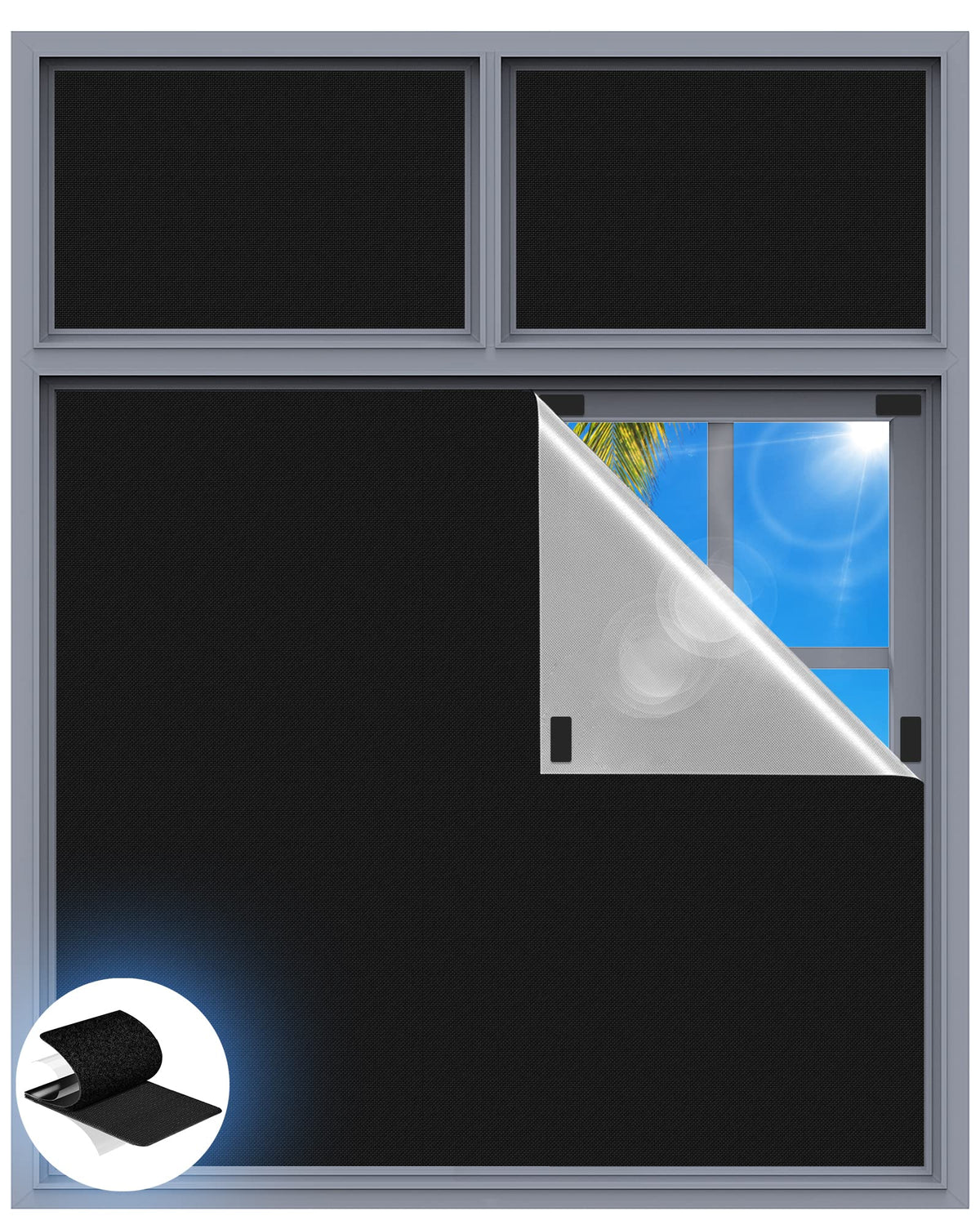 Tlany blackout curtains in bedroom window block light for privacy