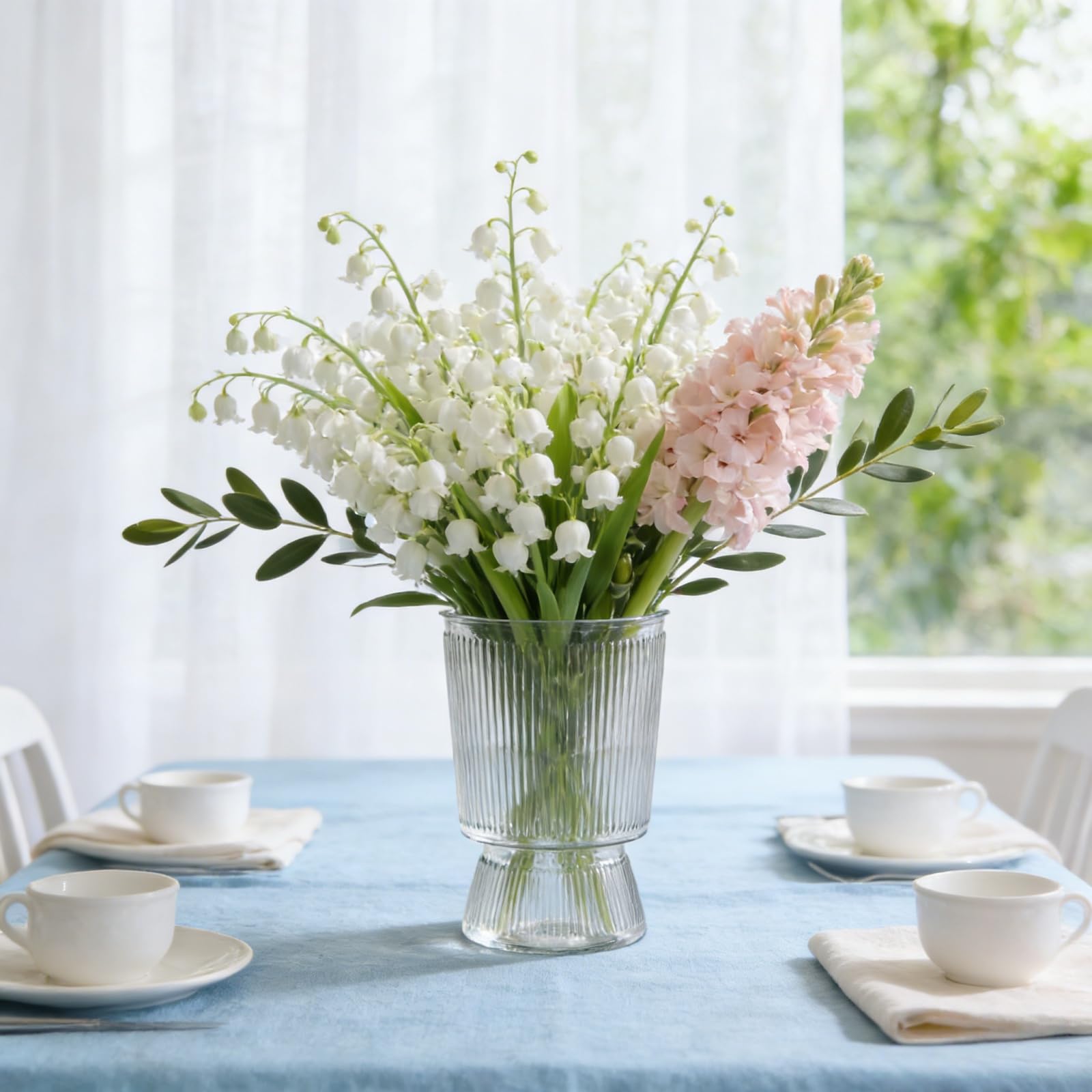 Tlence home display vase suitable for mantles, shelves, and dining tables.