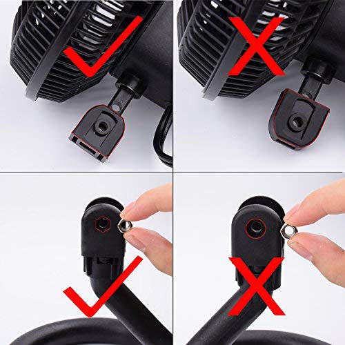 TN TONNY clip-on fan operates at two speeds for customizable cooling