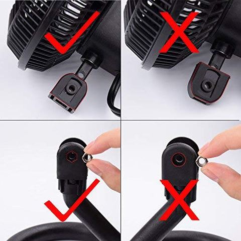 TN TONNY clip-on fan operates at two speeds for customizable cooling