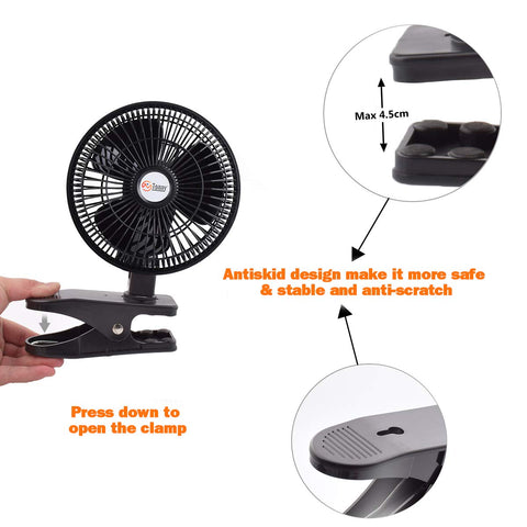 TN TONNY two speed settings illustrating quiet airflow