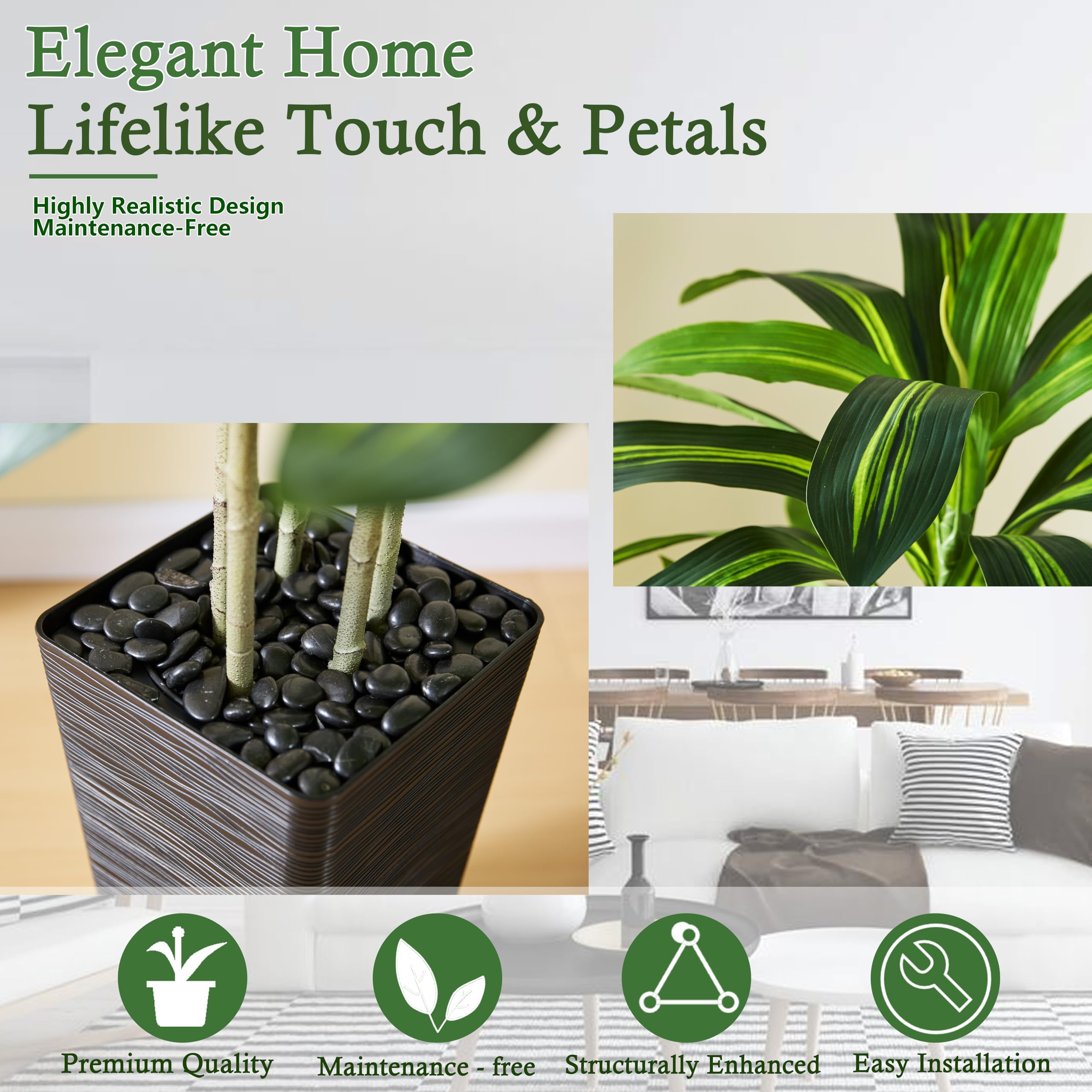 TNGGNT thickened planter provides stable display