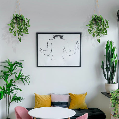 TNNTOPELE lightweight planter pot for durable, stable hanging arrangements.