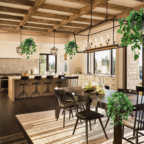 TNNTOPELE wall-hanging plant display saves space with lush greenery.