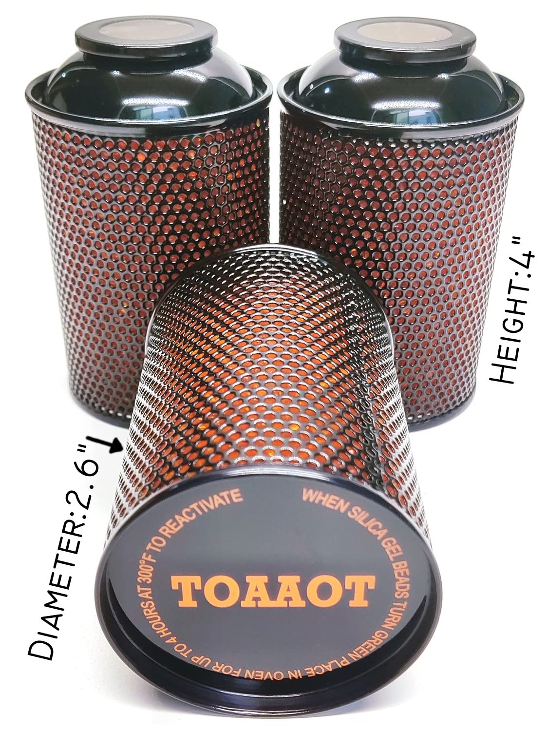 TOAAOT canister covers about 15 cubic feet of enclosed space