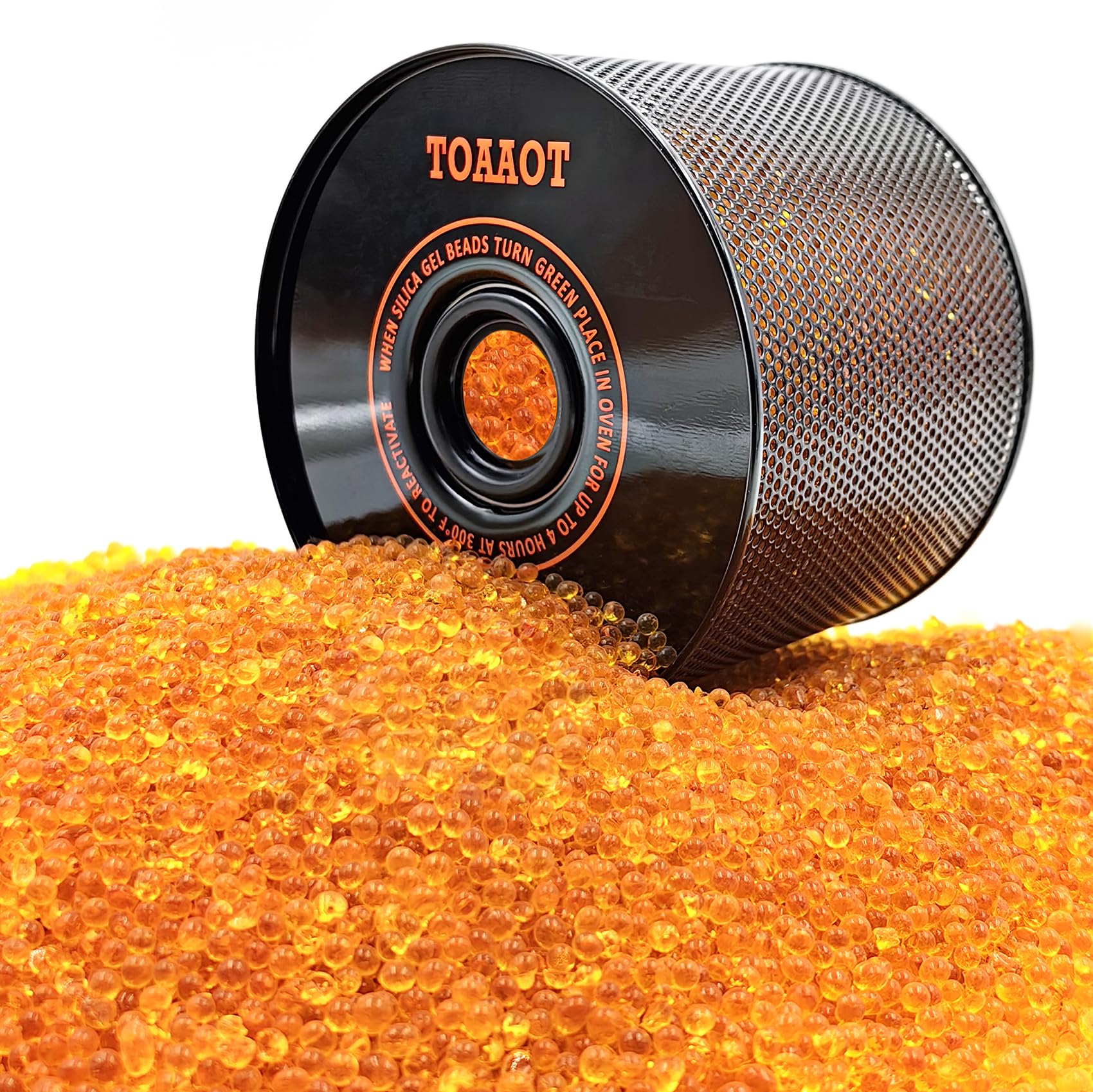 TOAAOT orange desiccant indicator beads show humidity level and monitor storage