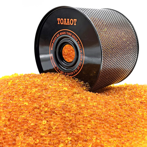 TOAAOT orange desiccant indicator beads show humidity level and monitor storage