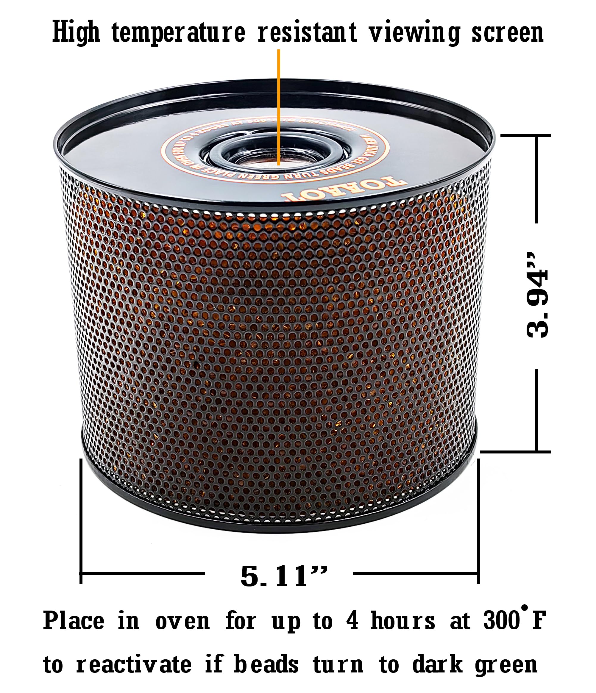 TOAAOT reusable indicating desiccant can be refreshed for long-term use