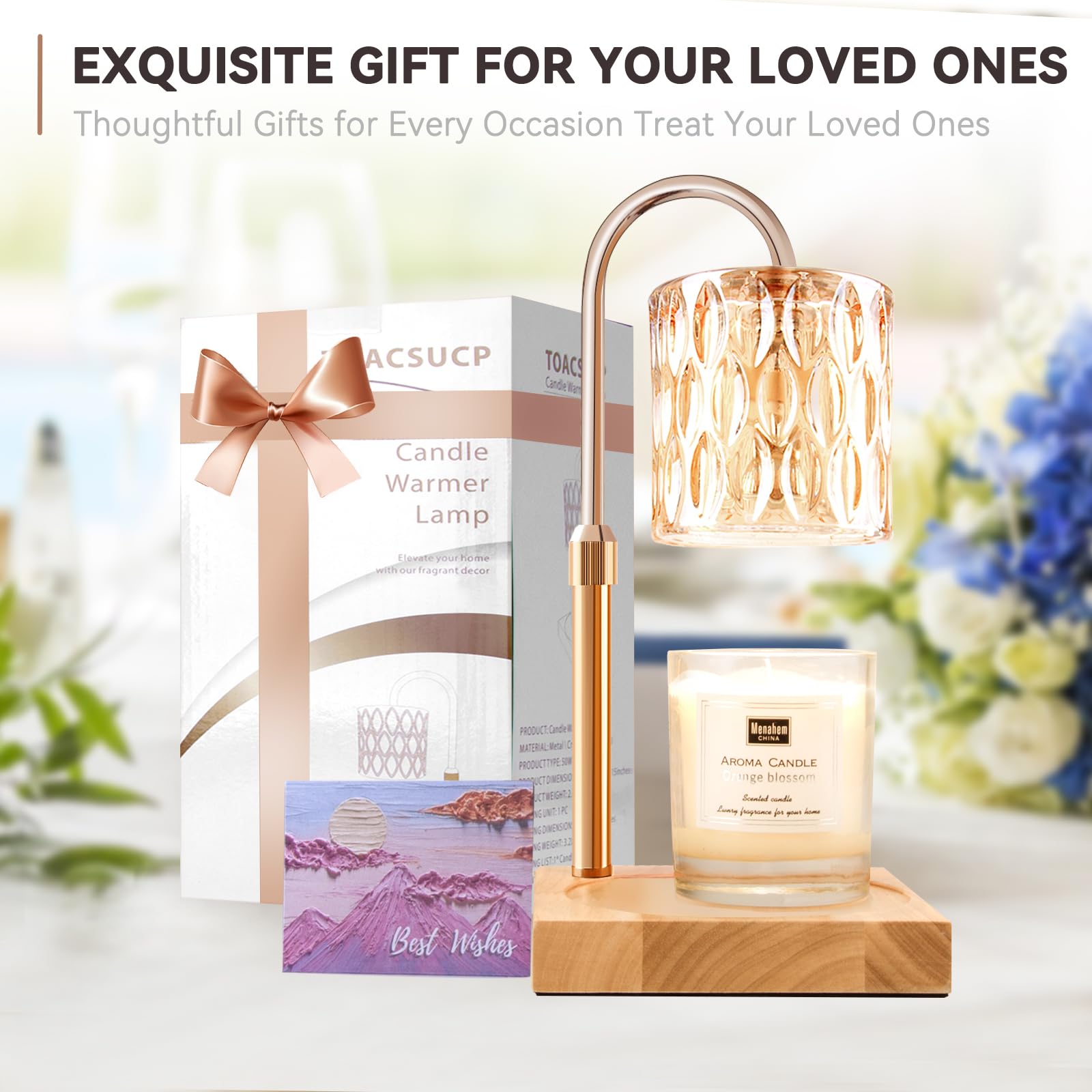 TOACSUCP gift-ready candle warmer lamp ideal for housewarming or holidays.