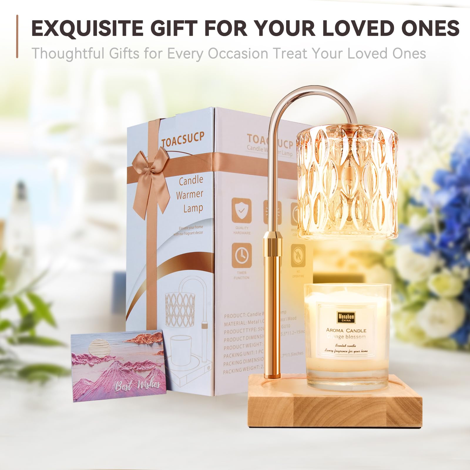 TOACSUCP gift packaging with ribbon enhances gifting on occasions.