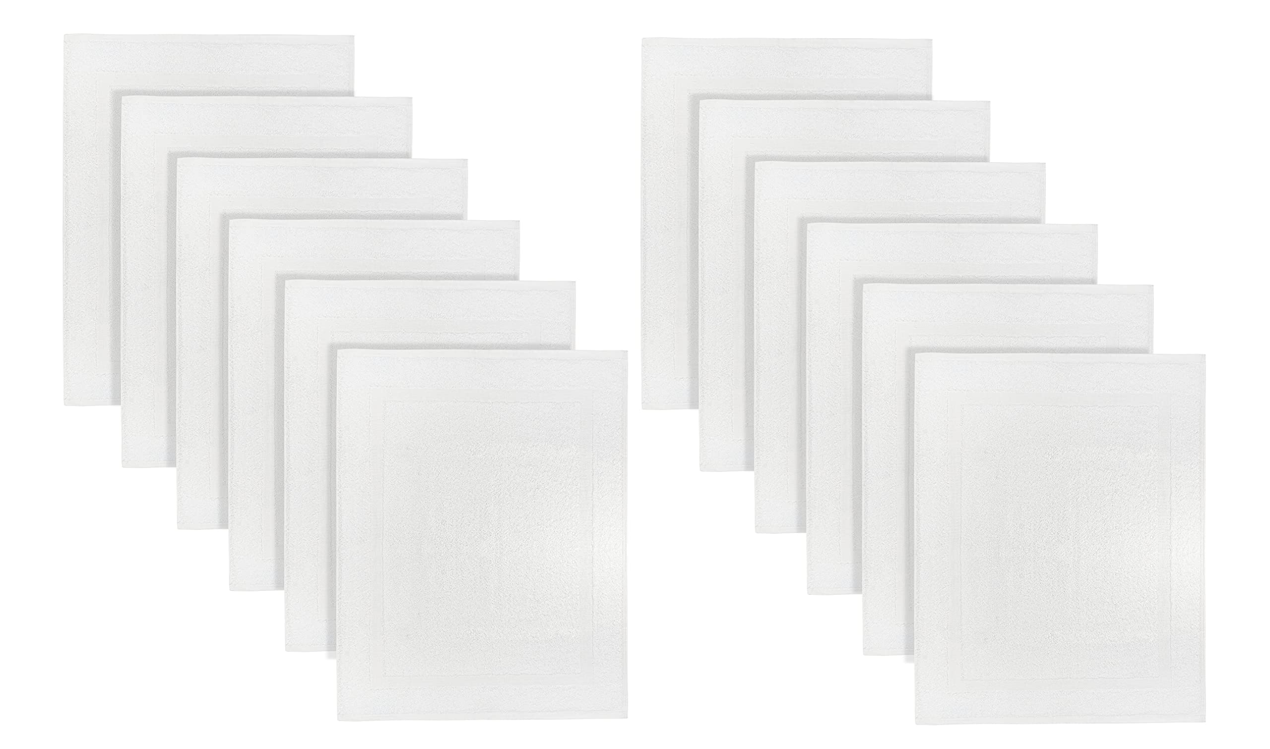 TOALLA bath mat 18x25 white close-up fabric showing plush texture and quick-dry feel