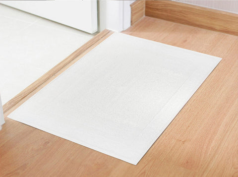 TOALLA bath mat 18x25 white pack12 multi-space use